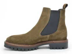 Alpe 2609 Chelsea Kaki Boots et Bottines Plates Femme