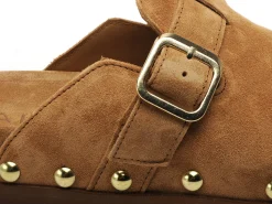 Alpe 5395 Marron Mules et Sabots Plats Femme