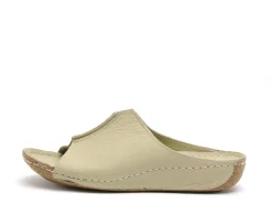 Andrea Conti 0027423 Kaki Mules et Sabots Plats Femme