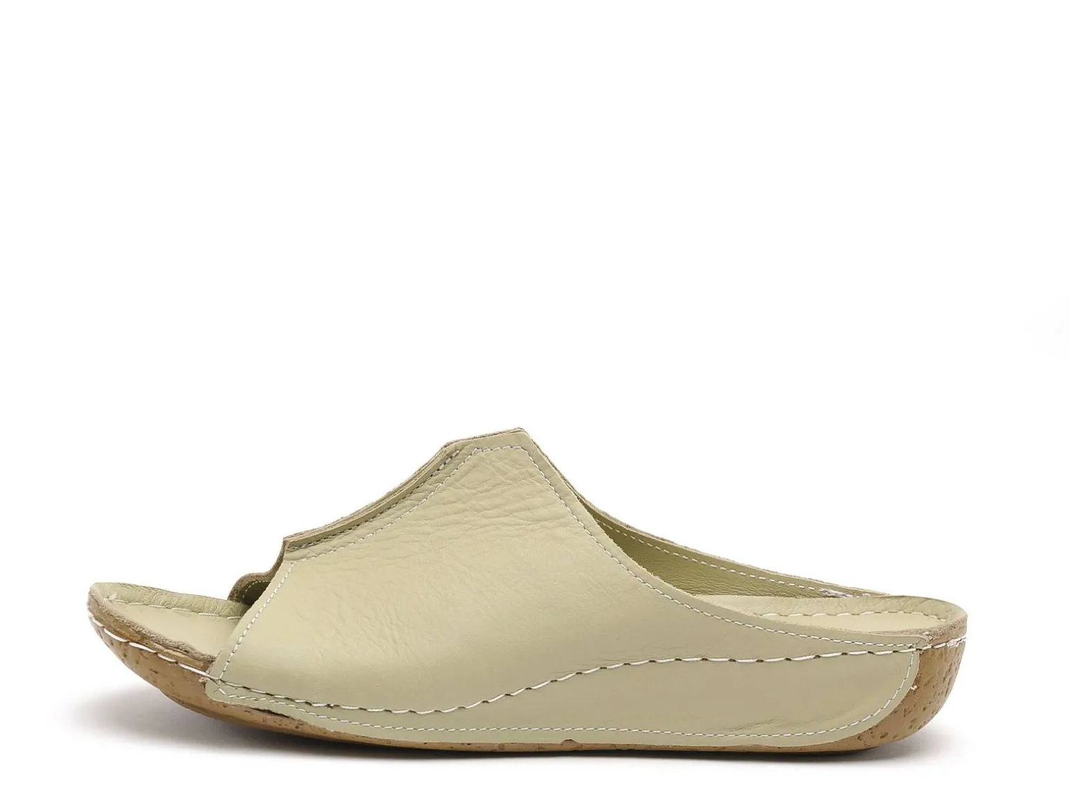 Andrea Conti 0027423 Kaki Mules et Sabots Plats Femme