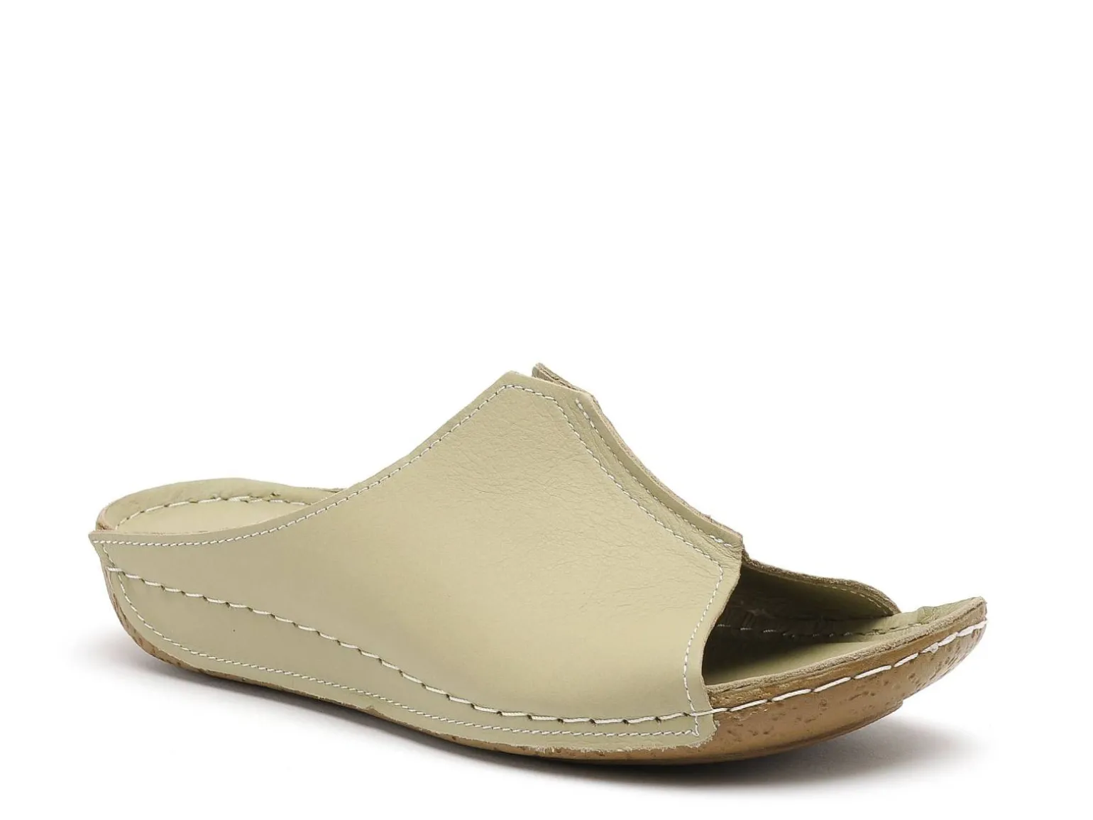 Andrea Conti 0027423 Kaki Mules et Sabots Plats Femme