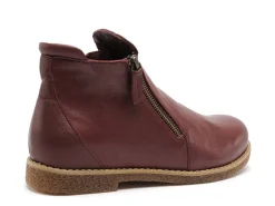 Andrea Conti 0340010 ZIP Bordeaux Boots et Bottines Plates Femme