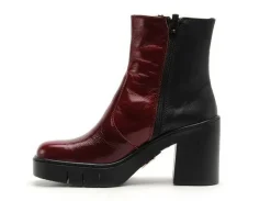 Art BERNA 1974 Bordeaux Boots et Bottines à Talons Femme