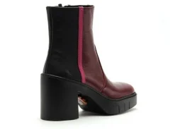 Art BERNA 1974 Bordeaux Boots et Bottines à Talons Femme
