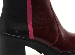 Art BERNA 1974 Bordeaux Boots et Bottines à Talons Femme
