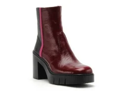 Art BERNA 1974 Bordeaux Boots et Bottines à Talons Femme