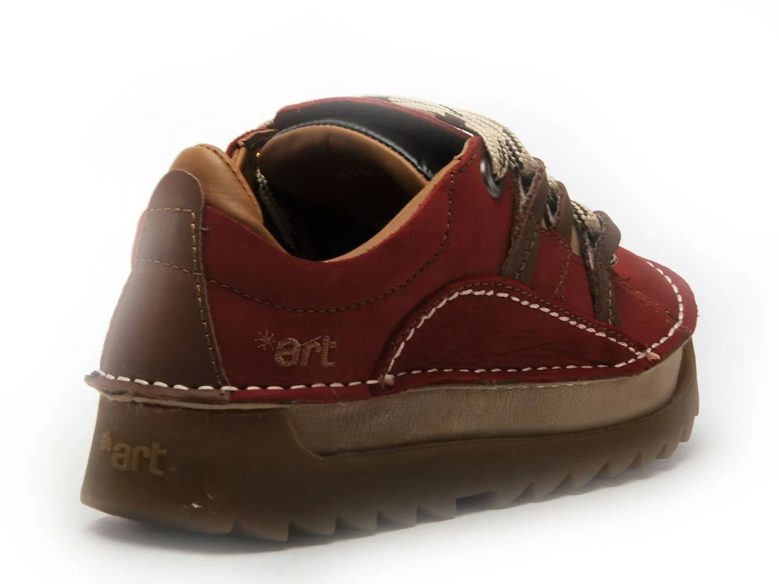 Art 590 PLEASANT F Rouge Baskets Basses Femme