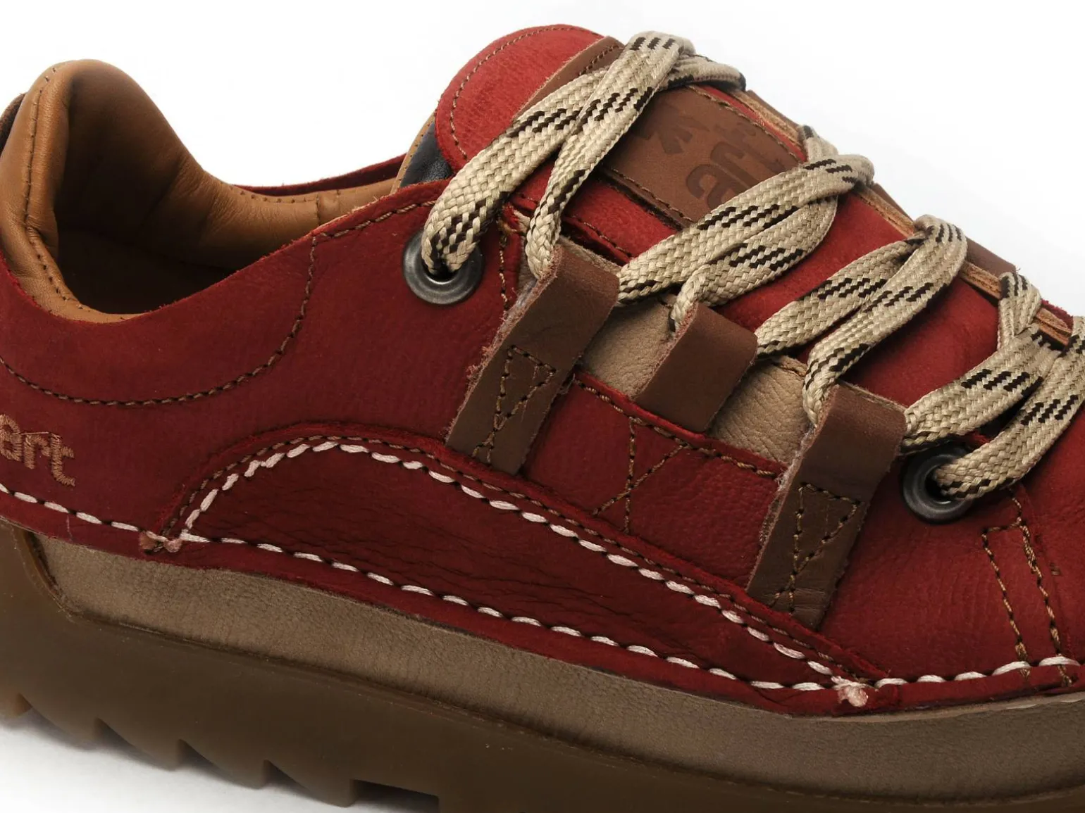 Art 590 PLEASANT F Rouge Baskets Basses Femme