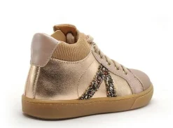 Babybotte KROKETTE 5521 Or Baskets Montantes Fille