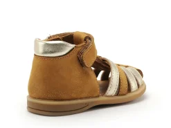 Bellamy BABY MARCHE PAILLETTE Marron Sandales Fille