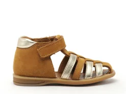 Bellamy BABY MARCHE PAILLETTE Marron Sandales Fille