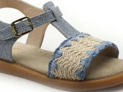 Bopy EPIDAURE Bleu Sandales Fille
