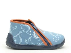 Bossi Chaussons GRAFF SB 1176 Bleu Chaussons Garçon
