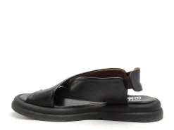 BUENO GAEL Noir Sandales Plates Femme