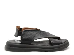 BUENO GAEL Noir Sandales Plates Femme