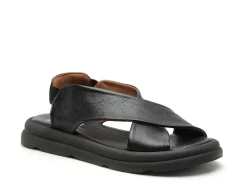BUENO GAEL Noir Sandales Plates Femme