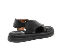 BUENO GAEL Noir Sandales Plates Femme