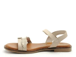 Carla Tortosa 11735 Beige Sandales Plates Femme