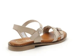 Carla Tortosa 11735 Beige Sandales Plates Femme