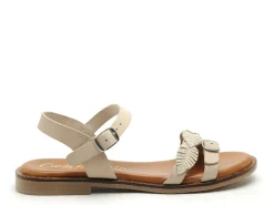 Carla Tortosa 11735 Beige Sandales Plates Femme