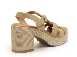 Carla Tortosa 32563 Beige Sandales à Talons Femme