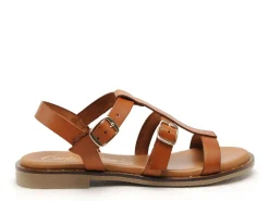 Carla Tortosa 11616 Marron Sandales Plates Femme