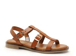Carla Tortosa 11616 Marron Sandales Plates Femme