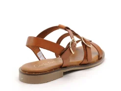 Carla Tortosa 11616 Marron Sandales Plates Femme
