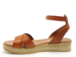 Carla Tortosa 14749 Marron Sandales Plates Femme