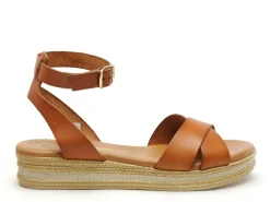 Carla Tortosa 14749 Marron Sandales Plates Femme