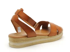 Carla Tortosa 14749 Marron Sandales Plates Femme