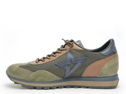 Cetti C1259 Kaki Baskets Basses Homme