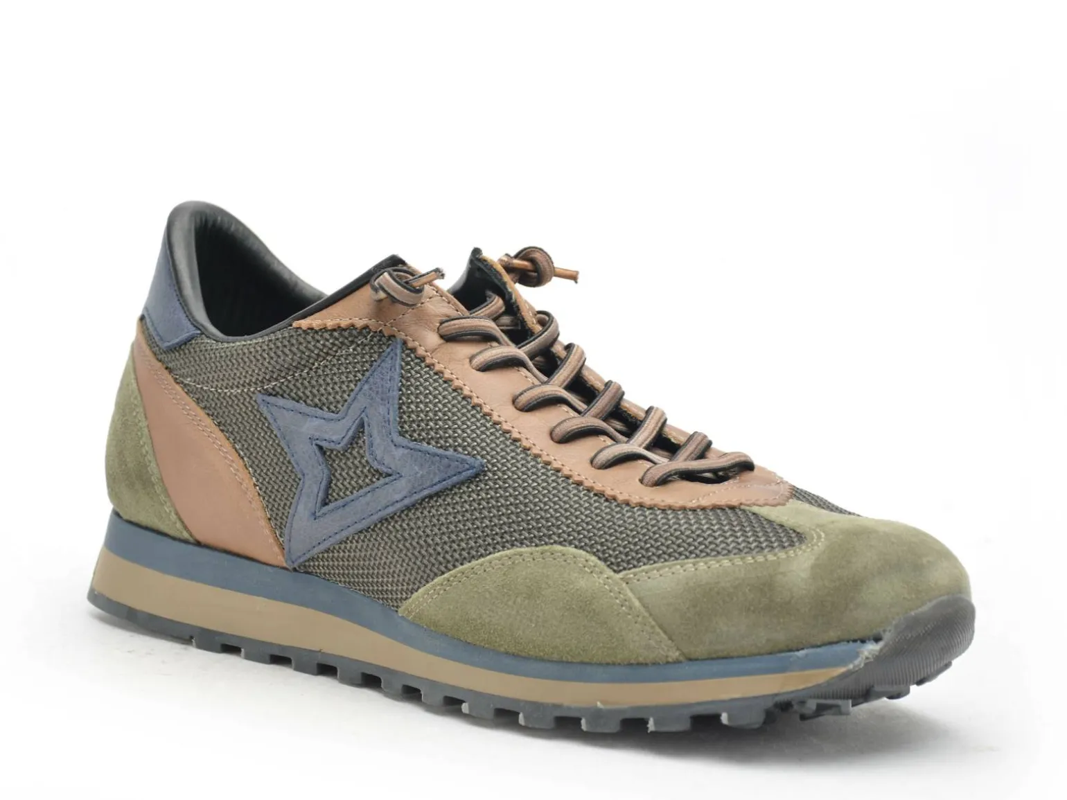 Cetti C1259 Kaki Baskets Basses Homme