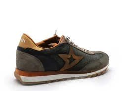 Cetti C1259 Kaki Baskets Basses Homme