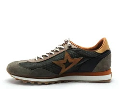 Cetti C1259 Kaki Baskets Basses Homme