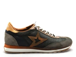 Cetti C1259 Kaki Baskets Basses Homme