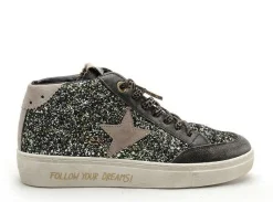 Cetti C1333SRA Argent Basket Montante Femme