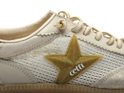Cetti C1385 SRA Beige Baskets Basses Femme