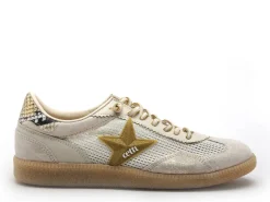 Cetti C1385 SRA Beige Baskets Basses Femme