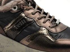 Cetti C1274SRA Kaki Baskets Basses Femme
