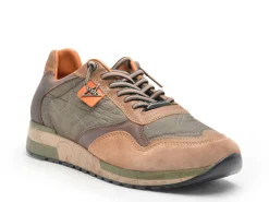 Cetti C848XL Kaki Baskets Basses Homme