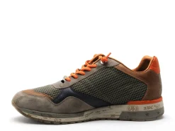 Cetti C848XL Kaki Baskets Basses Homme