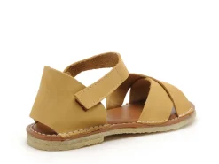 Chacal 7552 Jaune Sandales Plates Femme