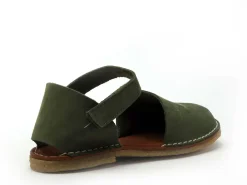 Chacal 7152 Kaki Sandales Plates Femme
