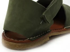 Chacal 7152 Kaki Sandales Plates Femme