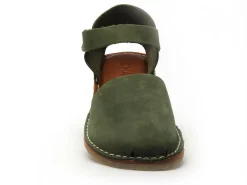 Chacal 7152 Kaki Sandales Plates Femme