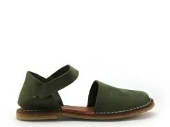 Chacal 7152 Kaki Sandales Plates Femme