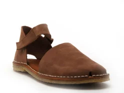Chacal 7152 Marron Sandales Plates Femme