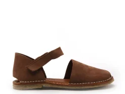 Chacal 7152 Marron Sandales Plates Femme