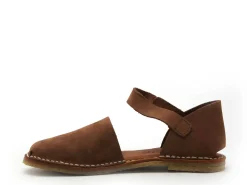 Chacal 7152 Marron Sandales Plates Femme